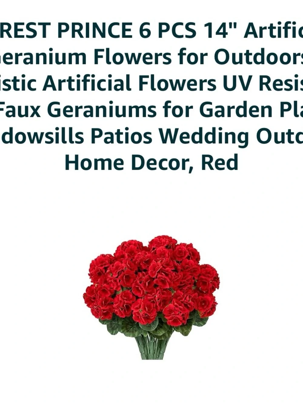 Red Artificial Floral Stem Bundle – Faux Florals for Décor